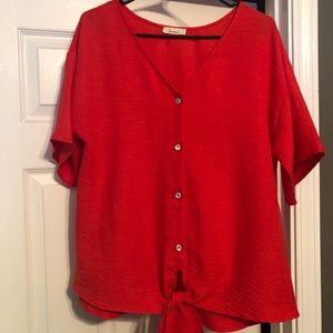NWOT Shop the Mason Jar Boutique Red Top